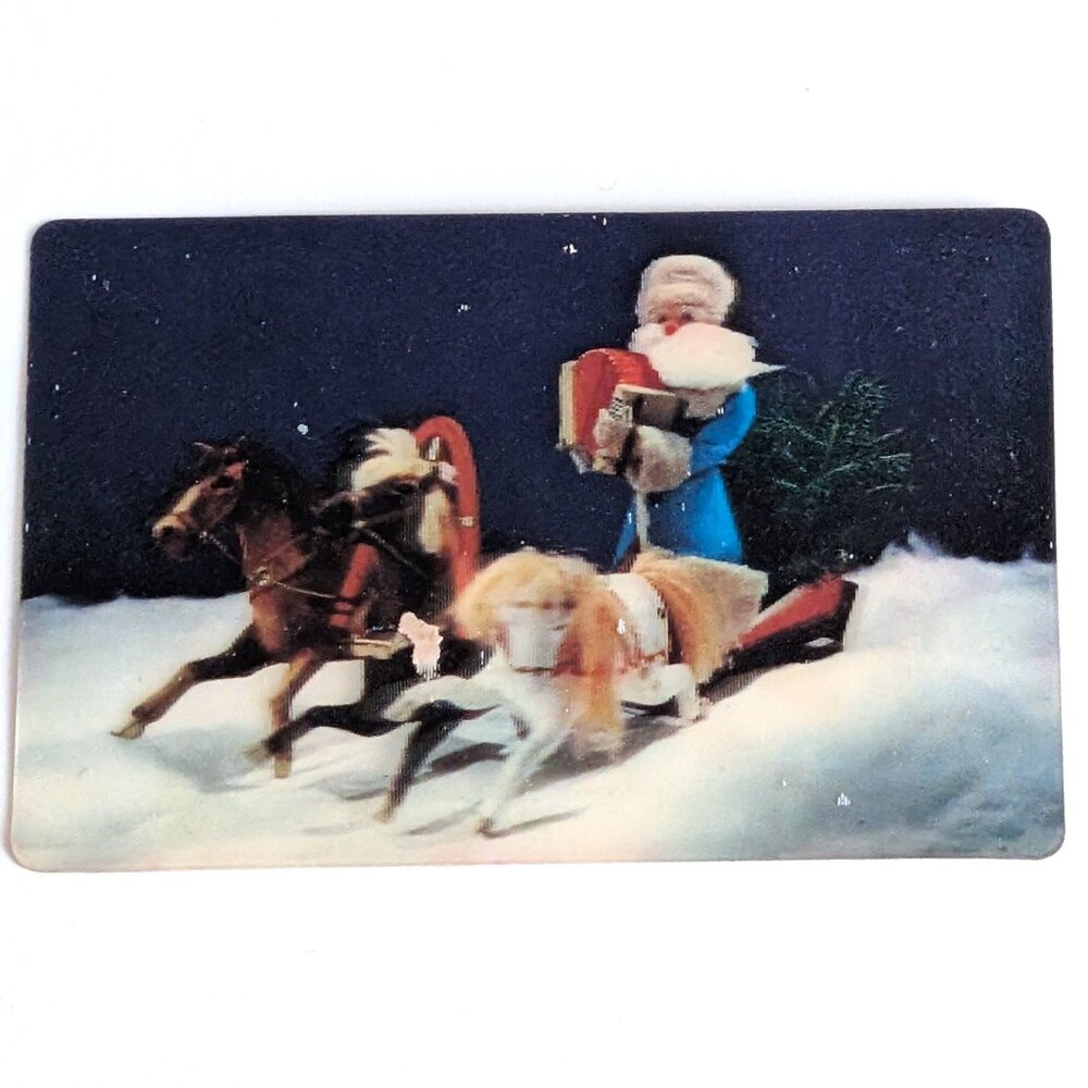 Russian Soviet USSR 3D Stereo Lenticular Pocket Calendar Melodiya Firm 1974